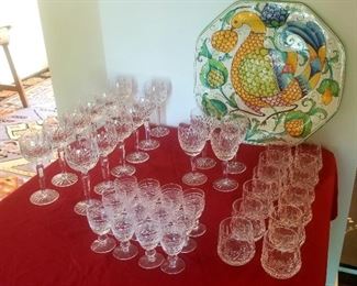 4 different sets of Waterford Crystal glassware