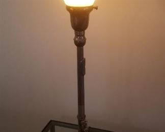 Lamp-the base made from a flute