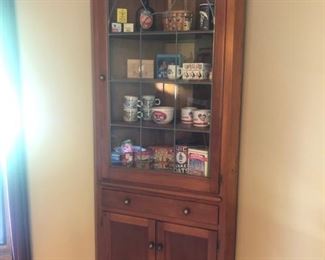 Wooden corner cabinet