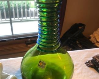 Blenko glass vase