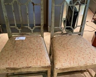 Pair of straight back chairs $380 for the pair