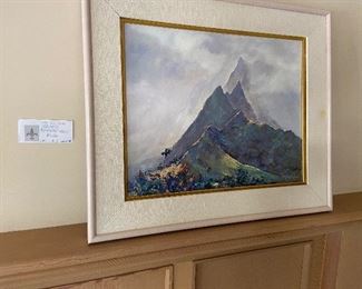 "Koolau from Waihee " by H. Tagami $1200 art is 19.5" x 15.5"