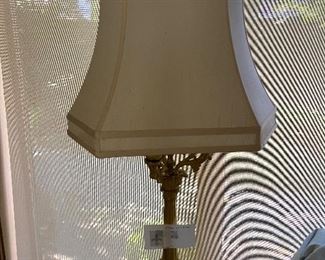 Antique gilt desk lamp excellent condition $420