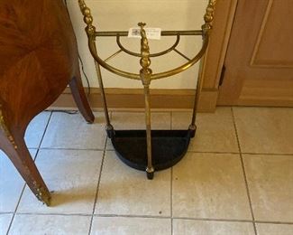 Antique Brass and Iron umbrella stand $700