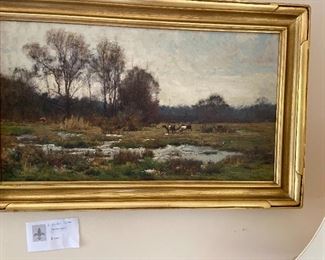 H. Bolton Jones oil of a pastoral pasture scene $6000 