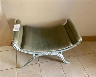 Antique vanity bench $180 velvet upholstery in good condition 21.5"h x 28"w 