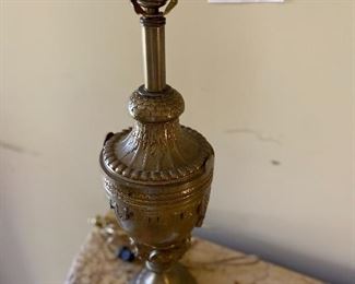 Antique brass lamp $750