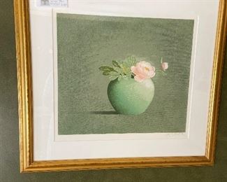 Rosalyn Gale Powell "Peonies in a Chinese Jar" #17/250 asking $180 or best offer