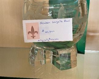 Steuben Gazelle Bowl originally $40,000 $28,800 or best offer perfect shape with box