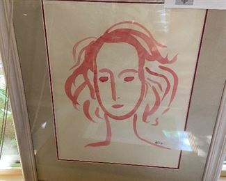 "Serena #2" by Phyllis Diller $500 piece is 14" x 11.5"