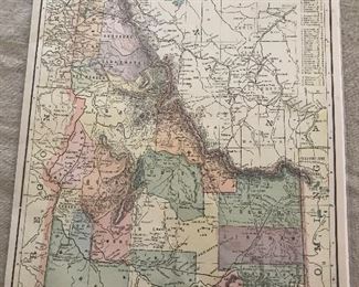 Antique map of Idaho  available during on-site sale Saturday 