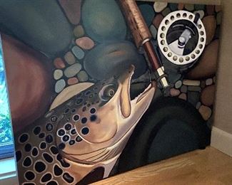 30"h x 40"w  "Rocky Brown Road by A.D. Maddox $2800 not getting reduced