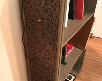 Bookcase with cork sides