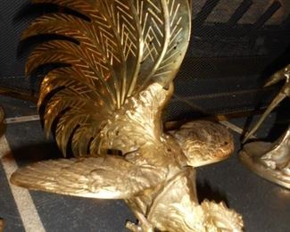 Brass Rooster Set