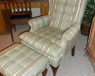 Chair and foot stool