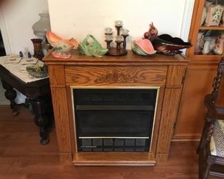Mantel and fire place not for sale