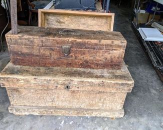 Antique toolboxes