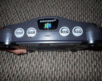NINTENDO 64 WITH CONTROLLERS AND ADDITIONAL  GEAR