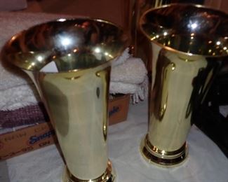 TALL GOLD VASES