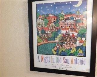 signed poster dated 1998