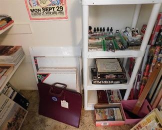 artist's supplies, misc.