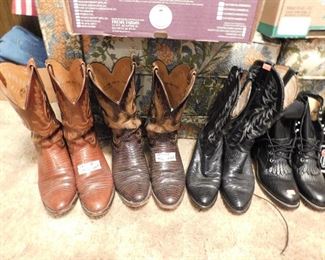 Luchesse & Dan Post lizard boots