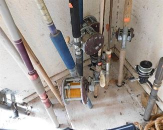 4 salt water rods with Penn reels