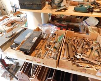 wrenches, several sets of sockets