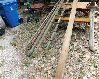 metal legs & ladder, 1 3/4" x 6" cedar