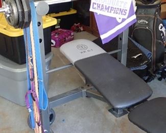 WEIGHT BENCH WITH WEIGHTS