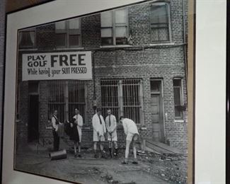 PLAY GOLF - FREE SUIT PRESSED FRAMED