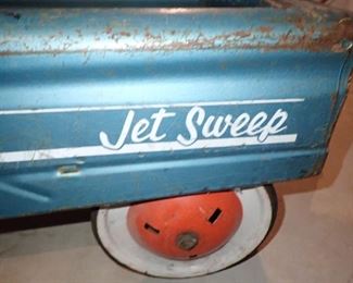 JET SWEEP METAL CHILD'S PEDDLE CAR - 501 AMF USA