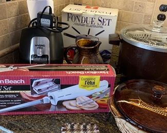 Waring Pro, Fondue Set, Hamilton Beach Electric Knife