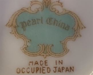 Pearl China Made in Occupied Japan