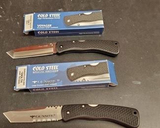 (2)Cold Steel Folding Knives