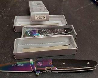 (2) Platinum Collection Folding Knives