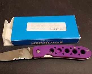 Benchmade 625S Purple Knife