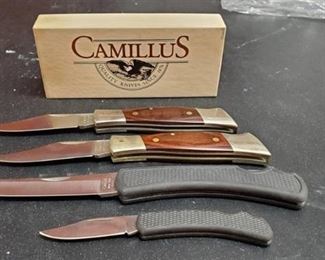 (4) Camillus Folding Knives