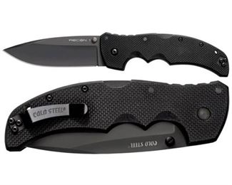 Cold Steel Recon 1 Spear Point Plain Edge Tactical Folder Knife