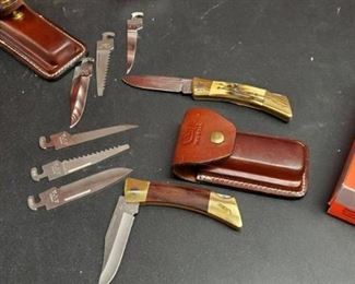(2) Case Pocket Knives With Interchangeable Blades