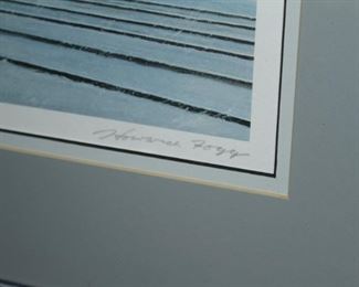 Fogg's signature in the lower right hand corner of the signed and numbered lithograph
