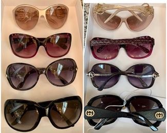 Top to bottom:
Women’s designer sunglasses
Roberto Cavalli (with case)
Marc by Marc Jacobs
David Yurman
Gucci (with case) SOLD