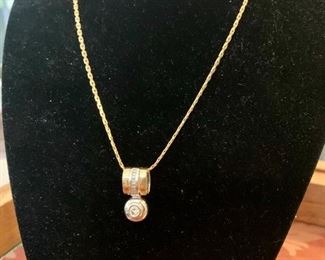 18k & diamond necklace