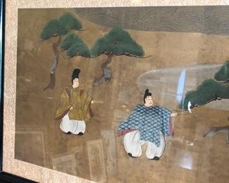 Antique Chinese Wedding Procession painting on silk