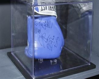 Signed boxing glove-unknown signature