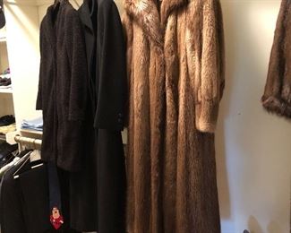 Full length beaver coat
