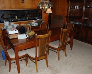 Mid Century Dining Table and 6 chairs