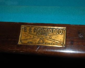 Schmidt Pool Table
