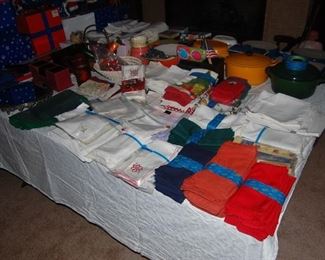 vintage table clothes, napkins