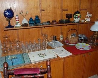 Glass over marble globe